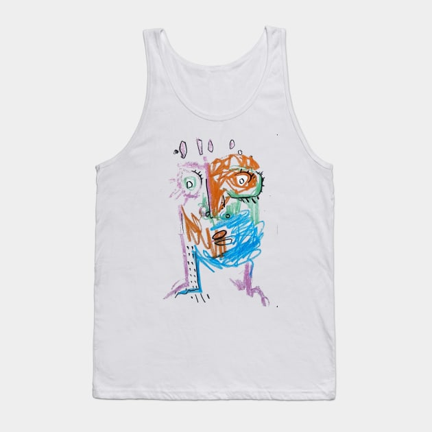 face Tank Top by Angel Rivas